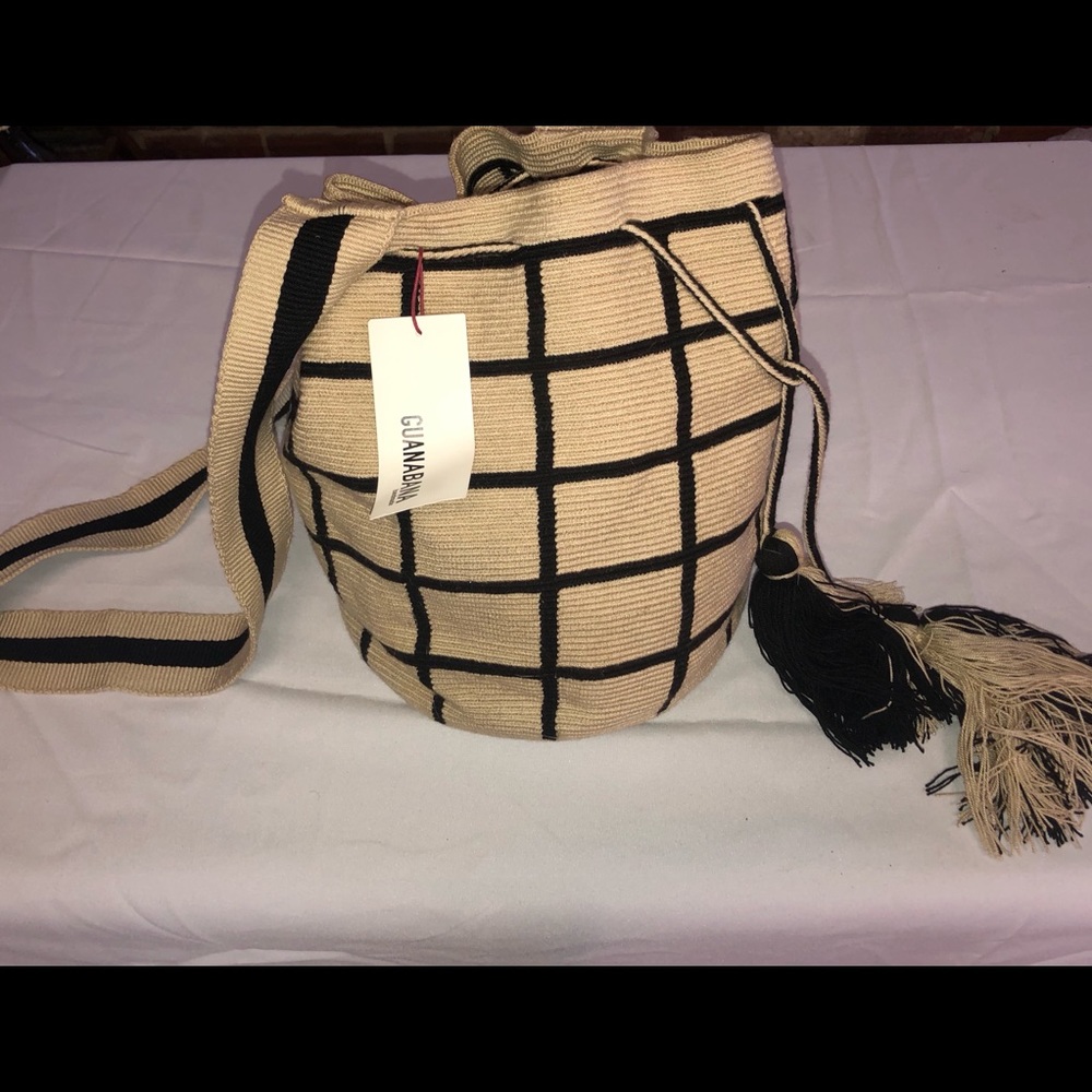 Guanabana wayuu large bag black/natur